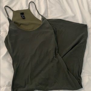 Olive green dress